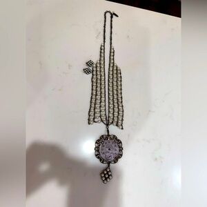 Plunder Pearl Earrings and Time Piece Necklace